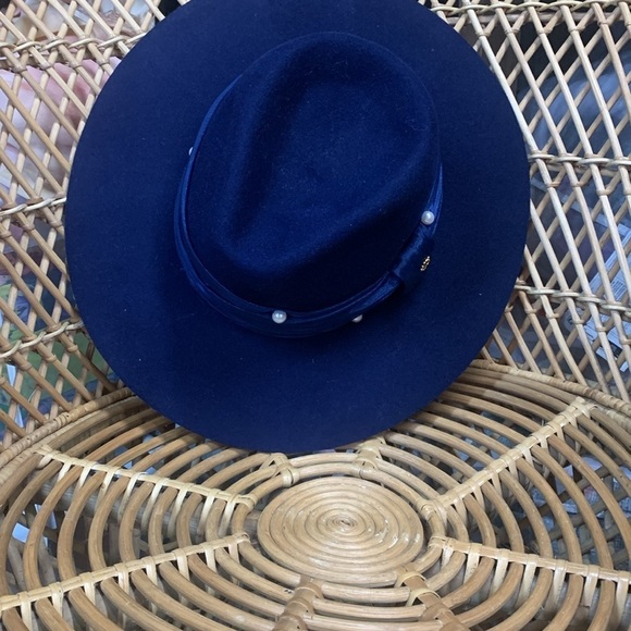Anthropologie Lele Soughdadi pearl blue rancher hat one size main image 5